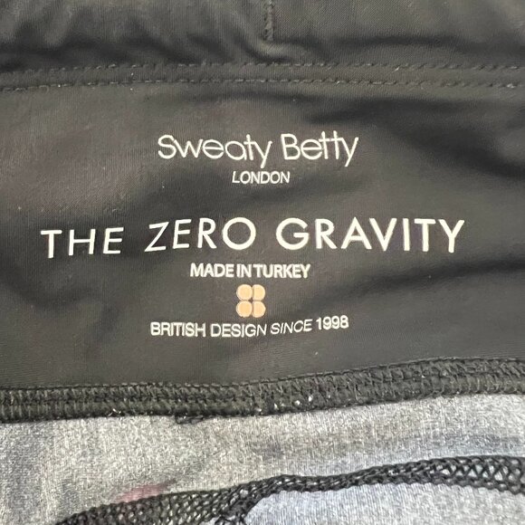 Sweaty Betty Zero Gravity Running Leggings 7/8 Women's Size XS Floral Black Pink - Picture 7 of 8